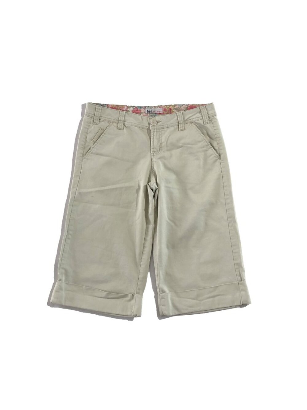 Lei Shorts Womens Size 11 Beige Cropped Capri Pants